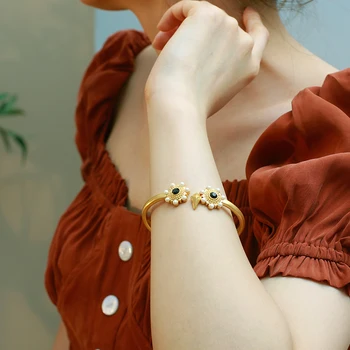 Americký módny návrhár osobnosti krásne night elf sova vykladané s perlami môže otvoriť náramok dievčatá