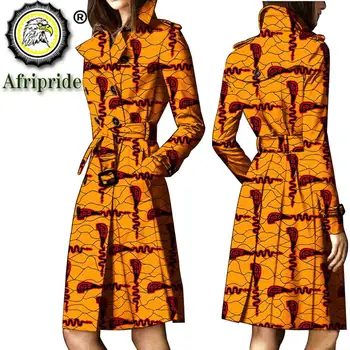 2019 afriky coats pre ženy AFRIPRIDE bazin riche ankara tlač čistej bavlny Výkopu súkromné vlastné vosk batik o-krku S1824015