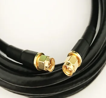 SMA samec na SMA samec konektor 5D-FB 50-5 Koaxiálny Kábel RF Kábel Adaptéra 50Ohm 1/2/3 m 5m 10 m 15m