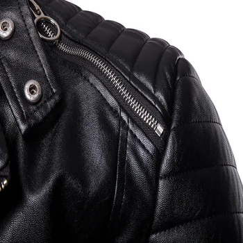 Značky, pánske oblečenie priame aowofs2018 pánske klasické uhlopriečka vytiahnuť kože vysokej kvality motocykel kožená bunda kožená bunda