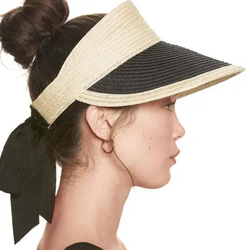 2020 Nové Slnečné Clony Čiapky pre Ženy Široký Okraj Papiera, Slamy Roll Up Copu Letné Pláž Hat UV UPF 50 Packable Derby Cestovné Klobúk
