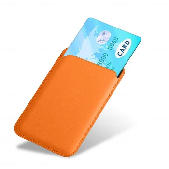 Originálne Luxusné Kožené Magnetické Karty Držiak pre iPhone 12 Pro Max Späť Peňaženky Auto Vrecko, Držiak Sloty pre iPhone 12 mini Prípade