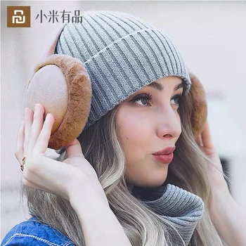 Nové Youpin FO Módne Teplé Velvet Nastaviteľné chrániče sluchu Zimné Muž Ženy Pár Útulné Skladacia Soft All-Zápas Prenosné 3 Farby
