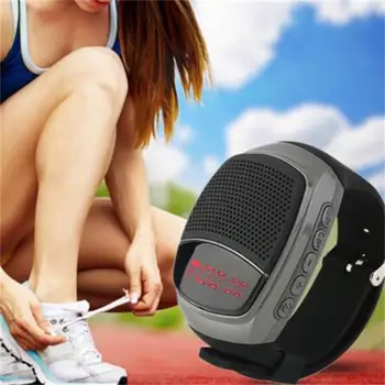 Zápästie Prenosné Prenosné Šport Bluetooth Reproduktor Hodinky s MP3 Prehrávač & Selfie & Anti-Lost & Ultra Dlhý Pohotovostný Čas Beží
