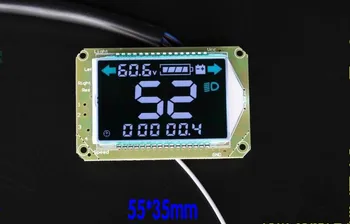 EÚ verzia Elektrické Vozidlo LCD Meter Voltmeter Rýchlomer 72 V