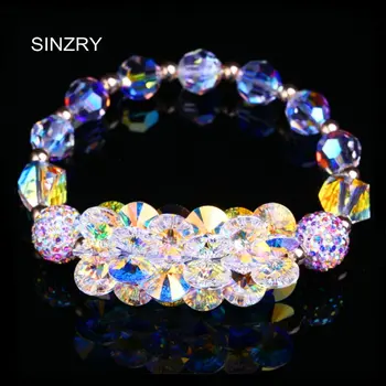 SINZRY Hot ručne vyrábané šperky DIY dovezené crystal elastické luxusné skvelý svadobný kúzlo náramky šperky, darček pre ženy