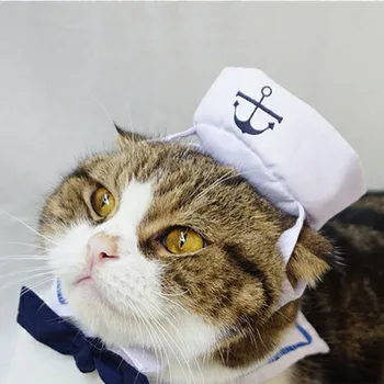 Vtipné Pet Mačka Kostýmy Malý Pes, Králik Oblečenie, Oblečenie Pre Halloween Cosplay Navy Námorník Oblečenie Bunda Plášť Pes Príslušenstvo
