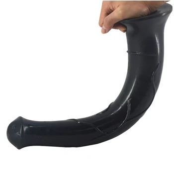 Dlhé dildo 43 cm super mäkké dlhé umelé penisy pre ženy s prísavkou realistické kôň dildo veľké zviera penis Ohybný análny plug sex