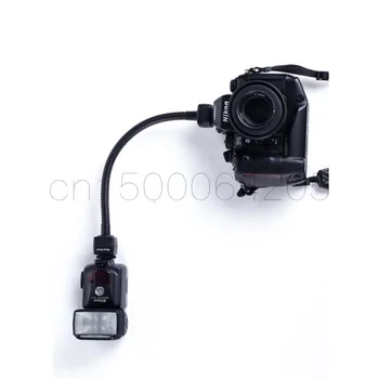 DSLR Fotoaparát Flash flexibilné rameno E-TTL Mimo Fotoaparátu Obuvi Kábel s Bezpečný Zámok pre Nikon D850 D750 D610 D810 D800 D90 D7100 D7200 D500