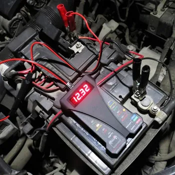 NST 12V Digitálny Batérie Tester Voltmeter a Alternátor Systém Nabíjania Analyzer s LCD Displejom a LED Indikáciou 805A