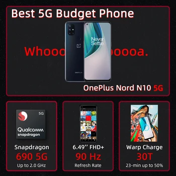 Oneplus N10 Nord N10 Globálna Verzia 5G Smartphone 6.49