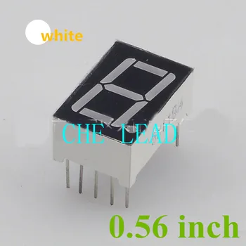 7 Segment Biele LED Displej 0.56 palcový 1 Bit Digitálny Trubice Plastové Kovové Spoločná katóda(Nixie tube)