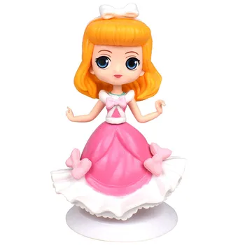 Bandai 16 cm Aurora Ružová Sukňa Princezná Roztomilá Bábika Anime Bábky Periférne zariadenia Hotové výrobky Model Ozdoby, Kolekcie Nové