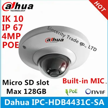 Dahua H2.65 IPC-HDB4431C-SA 4MP IP67 IK10 vstavaný MIKROFÓN s sd slot, POE ip kamera nahradiť IPC-HDB4300C dome kamery