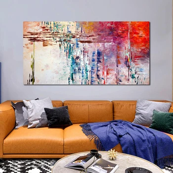 RELIABLI UMENIE Farebné Obrázky Abstraktné Maliarske Plátno na Stenu Umenie Pre Obývacej Izby, Spálne, Moderná Domova Výtlačky BEZ RÁMU