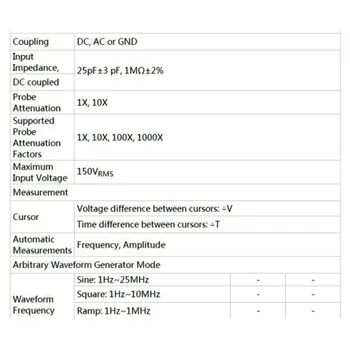 Digitálnych univerzálnych meracích prístrojov Ručné Osciloskop 3 v 1 Inteligentný Prenosný Multitester USB Rozhranie Pásma 70MHz
