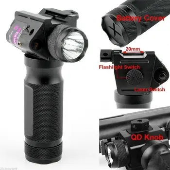 Červený/Zelený Laser Sight LED Combo Blesk Blesk Fit Picatinny 20 mm Koľajnice pre Lov