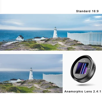 APEXEL 2020 Najnovšie 1.33 X Anamorphic Objektív Širokouhlý Objektívu Kamery, Vlog Movie Shooting Deformácie HD Kamerou Mobilného Telefónu Objektív