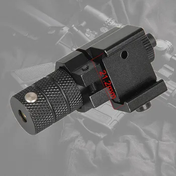 50-100M Rozsah 635-655nm Red Dot Laserový Zameriavač Pištole Nastaviteľné 11 mm 20 mm Picatinny Rail Lov Príslušenstvo