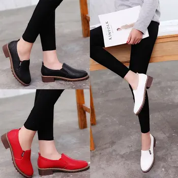 2019 jar nové hrubé s dámske topánky kórejský nízke podpätky 3 cm bežné žien jednej topánky Britskej vietor študentov biele topánky