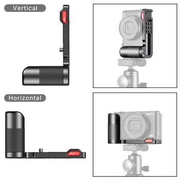 UURig Rýchle Uvoľnenie L Doska Pre Sony ZV1 Vertikálne Strieľať Rukoväte s Cold Shoe Mount Mic LED Video Svetlo