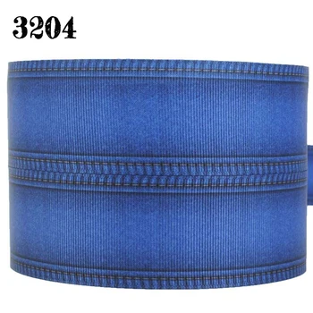 NOVÉ sales10 metrov modré Džínsy Obyčajný farebné pásky Dvakrát vytlačené páse s nástrojmi vytlačené grosgrain stuhy 3204