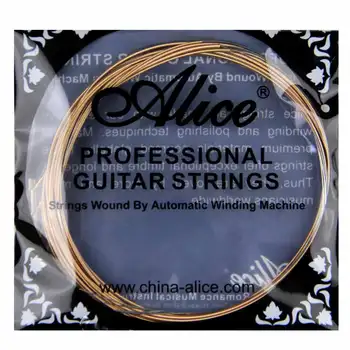 Alice AW436-SL/AW436-L Akustické Gitarové Struny Šesťhranné jadro Phosphor Bronze vinutia 0.11-0.52 palec/0.12-0.53 palcový Nový Príchod