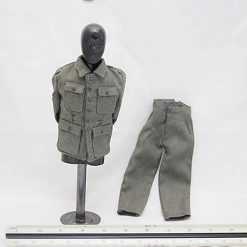 UROBIL 1/6 Rozsahu DIY druhej svetovej VOJNY Vojak Údaje Oblečenie M42 Strelec Vyhovovali Mužský Kabát a nohavice Model