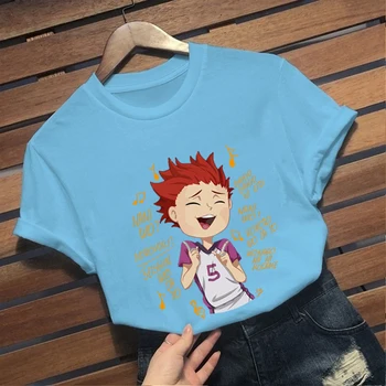 Haikyuu Módne Japonské Anime T Shirt Mužov Satori Tendou Funny T-shirt Bežné Pohode Streetwear Tričko Pár Hip Hop Top Tee Mal
