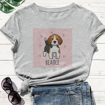 Beagle Psa Móde T shirt Lacné Ženy Oblečenie Kawaii Roztomilý Módne Grafické T-shirt Streetwear Plus Veľkosť Harajuku Lumbálna Oblečenie