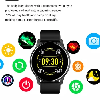 LIGE Nový Farebný Displej Smart Hodinky Ženy muži plne Dotykový Fitness Sledovanie Krvného Tlaku Smart Hodiny Ženy Smartwatch pre Xiao