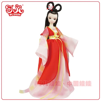 Čínske Tradičné plastové bábiky Kurhn.Sedem Faries - Červená Víla #1136