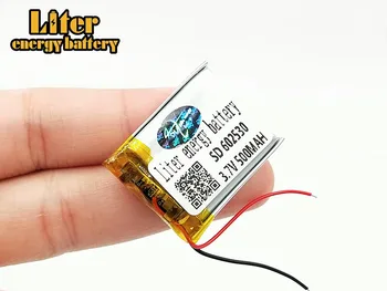 3,7 V 602530 500mAh polymer lithium batéria Nabíjateľná Li-ion Bunka Pre mikrofón, MP3, GPS Smart Hodinky Čítanie Pero Bezdrôtových Myší
