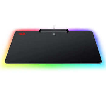 RedragonP009 hra podložka pod myš s RGB LED svetelný efekt káblové pripojenie pevného protišmykovým gumovým nízke trenie povrchu podložka pod myš pre MMO Windows PC