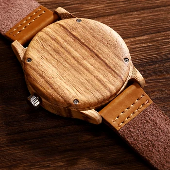 Drevené hodinky pánske Osobné Prispôsobenie Darček k Narodeninám Foto Povrch Spracovanie Bambusu Hodinky