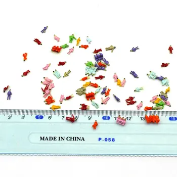 1/300 stupnice mini model farba obrázok pre architektonické krajiny vlak železničnej piesku tabuľka diorama rozloženie plastové