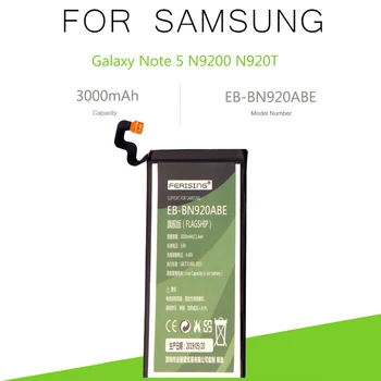 FERISING EB-BN920ABE 3000mAh batérie Pre Samsung Galaxy Note 5 N9200 N920T N920C N920P Note5 SM-N9208 bateria Batérie