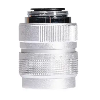 Striebro Fujian 25 mm f/1.4 APS-C CCTV Objektív+adaptér krúžok+2 Makro Krúžok pre Canon EF-M EOSM Mirroless Fotoaparát M1/M3/M5