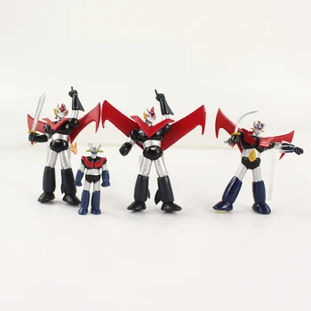 4pcs/Veľa Mazinger Z Akcie Obrázok Koji Kabuto Mechanické Zver Robot Anime Model Hračky Narodeninám 5-9 cm