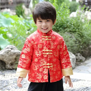 Deti Tang Kabát Baby Chlapci Oblečenie Dragon Party Kostýmy Chlapec Bundy