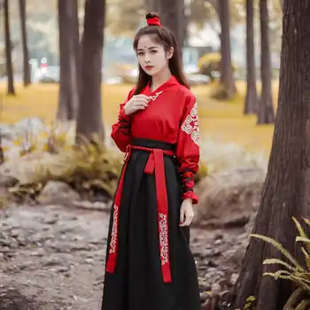 Tang Dynastie Starovekého Oblečenie Hanfu Šaty Klasického Šermiar Oblečenie Tradičný Čínsky Štýl, Sukne a Top Cosplay Kostým