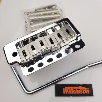 Wilkinson WVP6 Chrome silver ST Elektrické Gitary, Tremolo System Most + Nehrdzavejúcej Ocele Sedla Vyrobené v Kórei