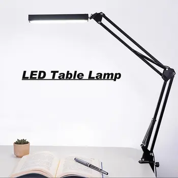 LED stolná Lampa Elektrické alebo Nabíjateľné LED Stolná Lampa Dlhé Rameno Touch Ovládania Stmievateľné Vnútorné Osvetlenie pre Domáce Spálňa Čítanie