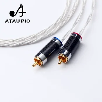 ATAUDIO Striebro HIFI 2,5 mm 2 RCA Audio Kábel Pre Astell&Kerna AK100II,AK120II,AK240, AK380,AK320,DP-X1
