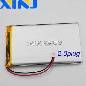 XINJ 3,7 V 8000mAh Lítium-Polymérová Nabíjateľná LiPo Batérie bunky 8065113 2pin JST 2.0 mm Pre GPS, PDA POLOVICE PSP Power bank Tablet PC