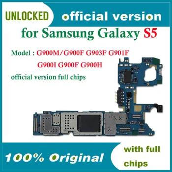 EÚ Verzia pre Samsung Galaxy S5 G900F Doska s Čipmi,Pôvodný Odomknutý Samsung S5 G900I G900F G900H Doske