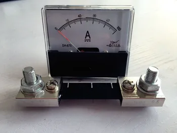 Analógový ukazovateľ Amp Panel Meter Aktuálne Ammeter DC 0-100A 100A s posuvnými doprava zadarmo