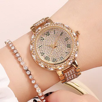 Dámske Hodinky Horúce Módne Luxusné Diamantové Quartz náramkové hodinky Pre Dámy Bežné Ženy Hodinky Elegantné Ženy Hodiny, Náramkové Hodinky