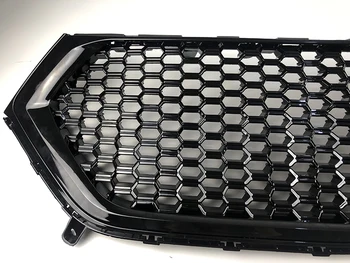 Pre Ford Edge -2018 Vysoko Kvalitných ABS Grily Oka štýl Lesklý čierny Honeycomb Prednej Polovici Racing Mriežka