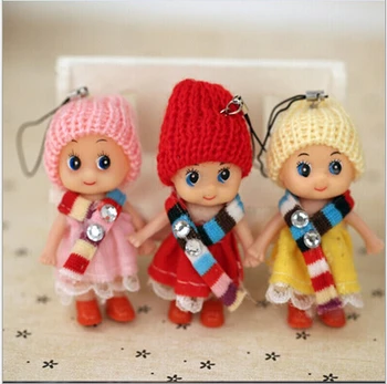 10pcs hot predaj 8cm Deti Hračky Mäkké Interaktívne Bábiky Baby Hračky Mini Bábika Pre Dievčatá a chlapcov